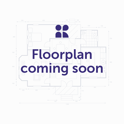 Floor plan for 1 bed, 1 bath